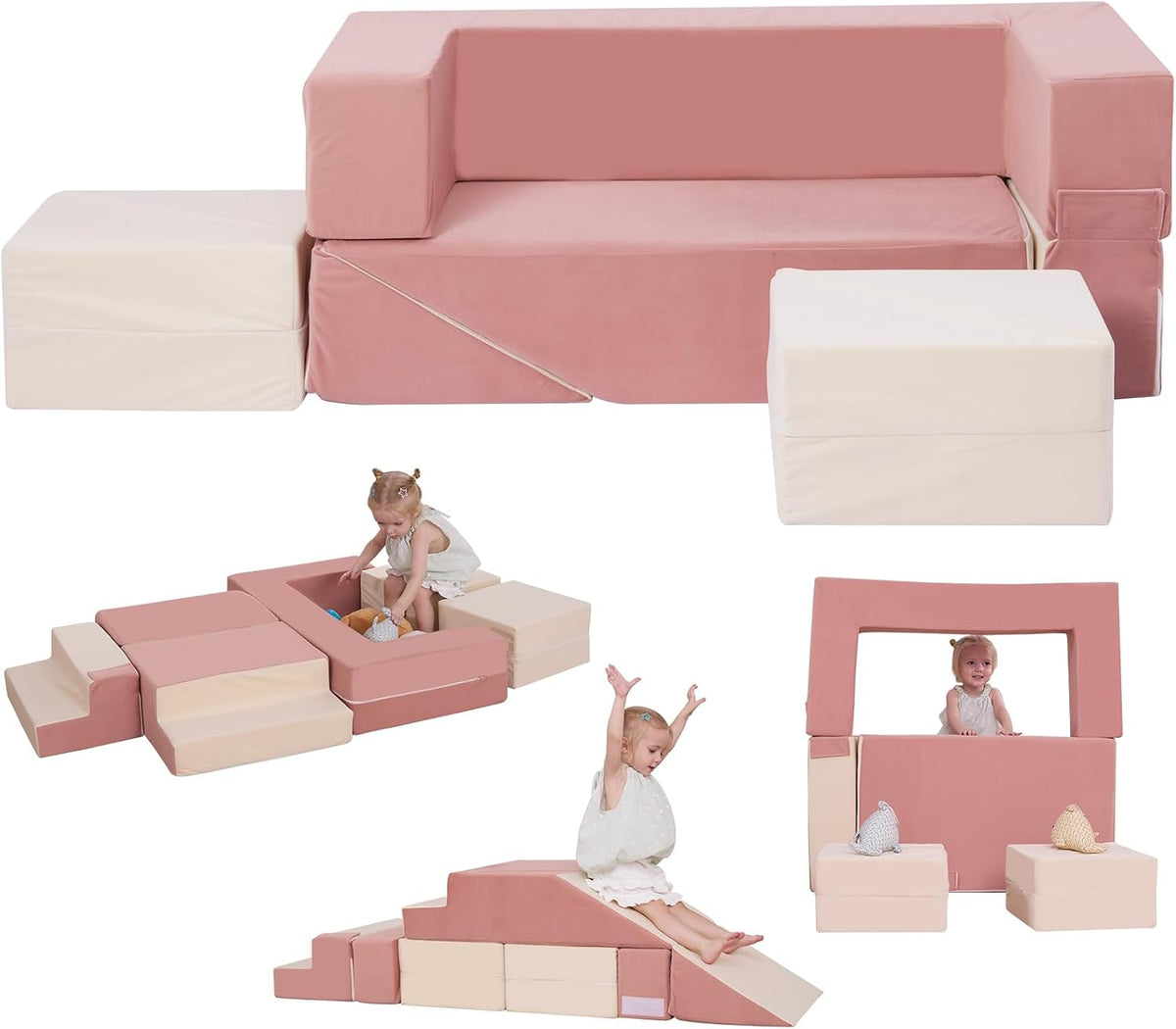 Convertible Modular Foam Kids Play Couch