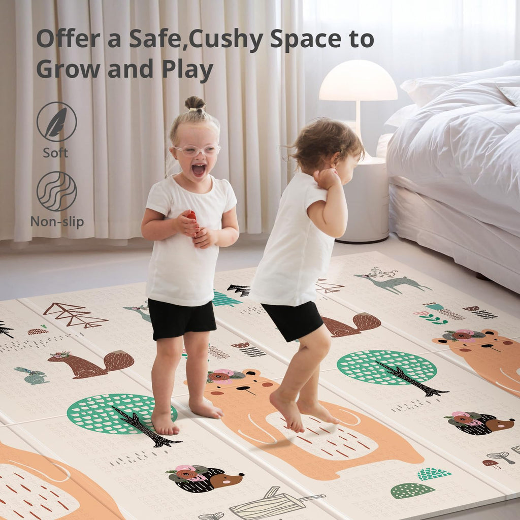 Bear Foldable Thick Waterproof Baby Play Mat