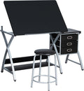 Tilting Storage Artist Drafting Table Set