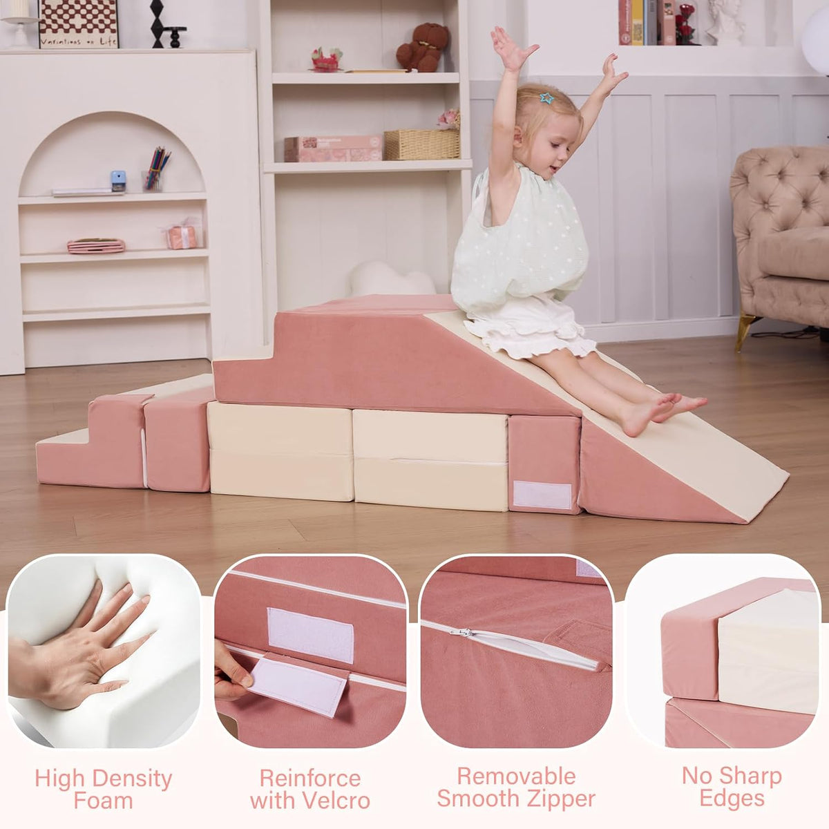 Convertible Modular Foam Kids Play Couch