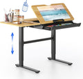 Height Adjustable Tilting Electric Drafting Desk