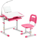 LED Ergonomic Adjustable Kids Desk Set