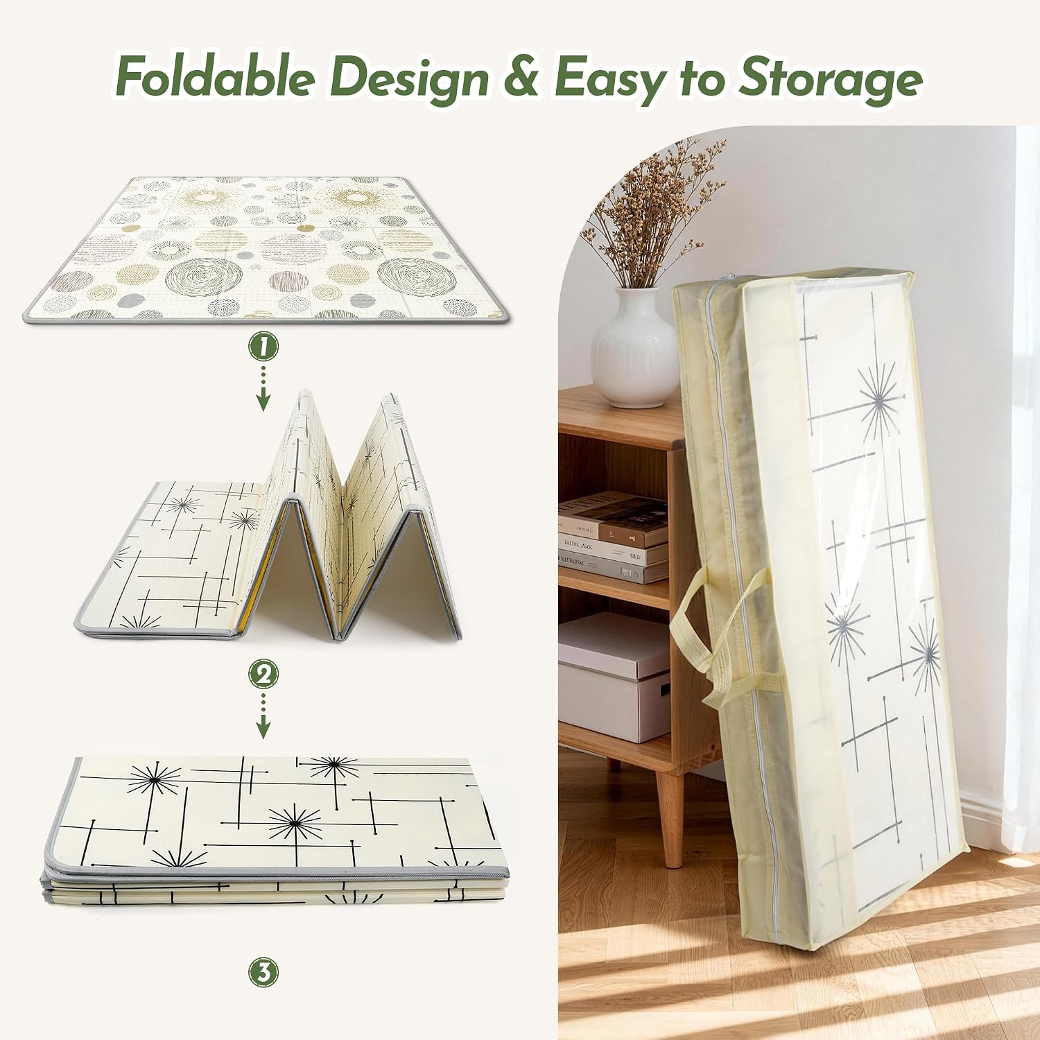 Thick Foldable Reversible Large Play Mat
