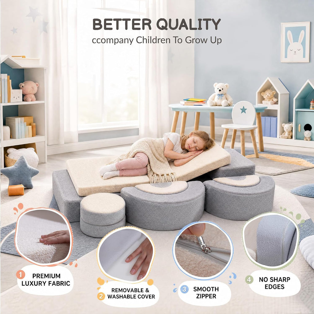 Convertible Foam Modular Kids Play Couch