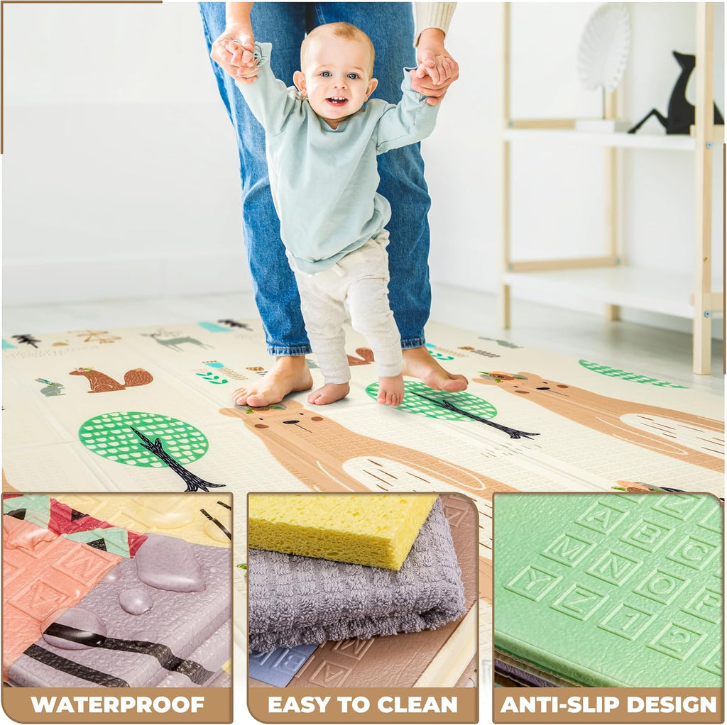 Forest Foldable Waterproof Foam Play Mat