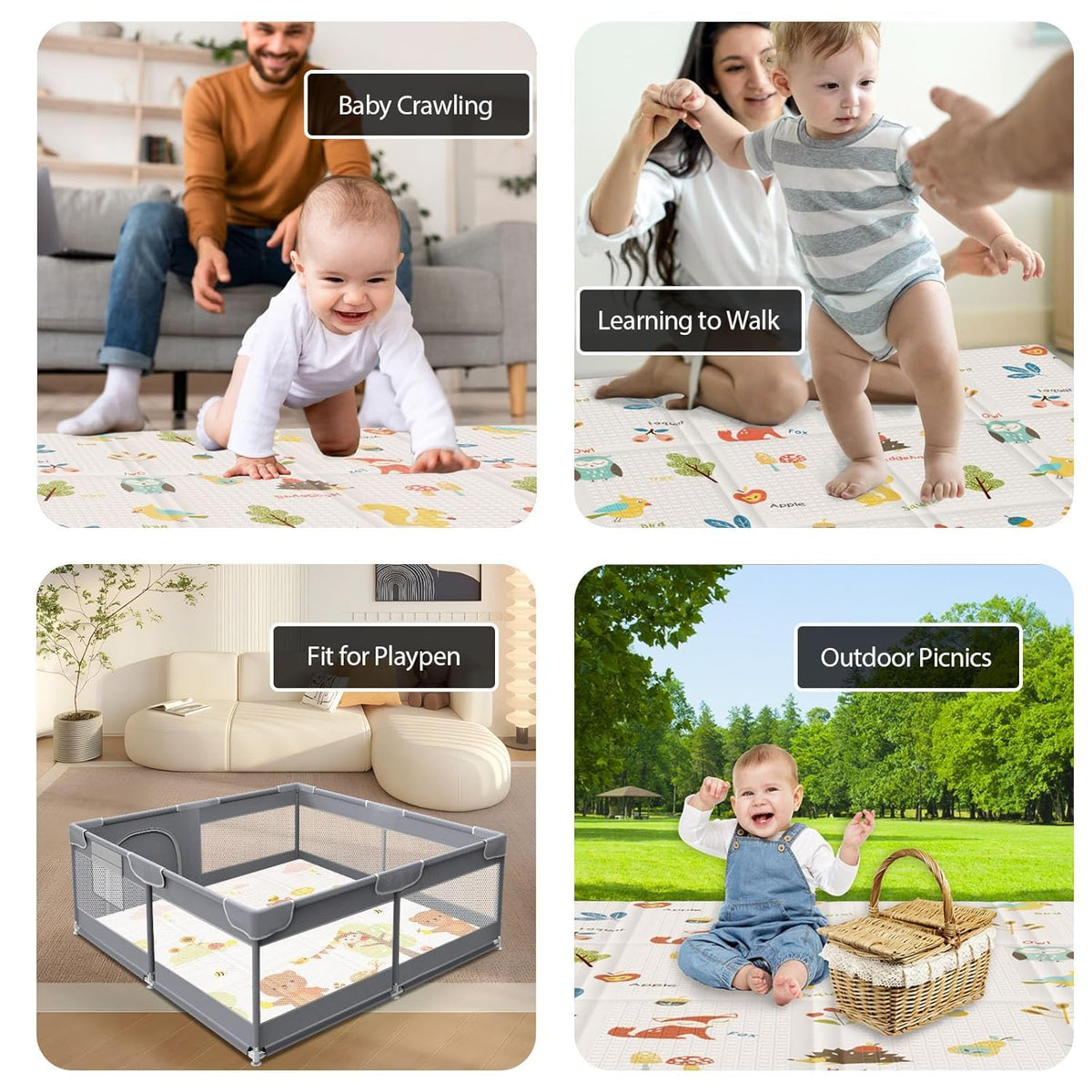 Portable Foldable Waterproof Baby Play Mat