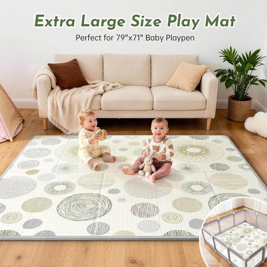 Thick Foldable Reversible Large Play Mat